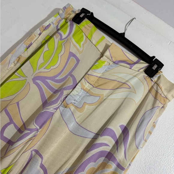 ZARA PRINTED PALAZZO TROUSERS HIGH WAIST XXL - Picture 5 of 11